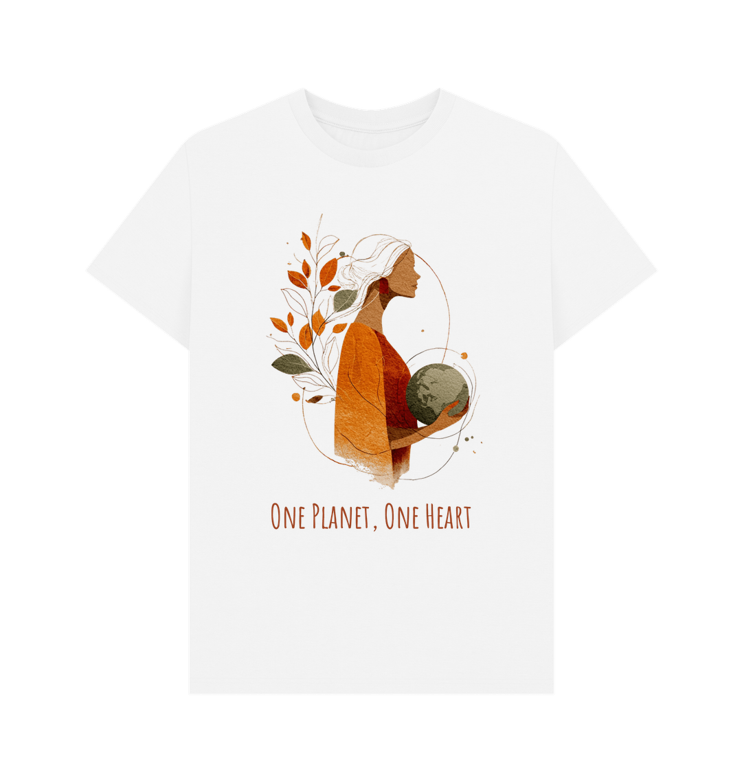White Printed T-shirt Front