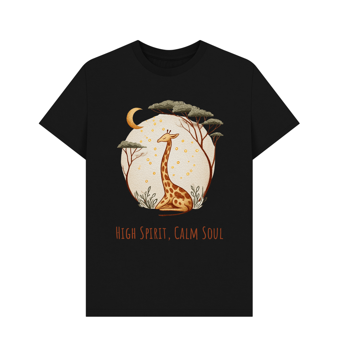 Black Printed T-shirt Front