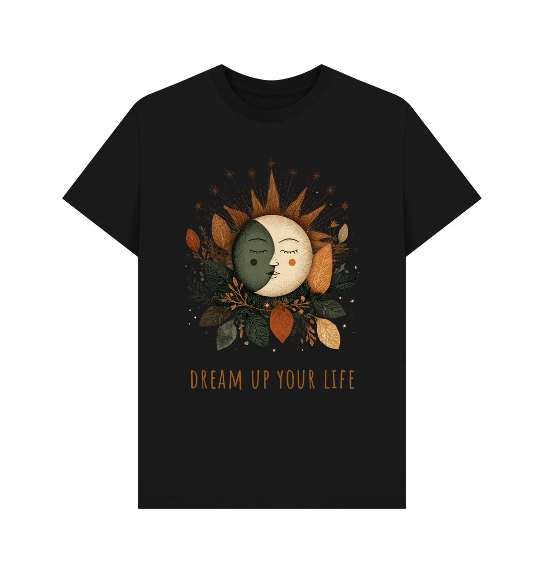 Black Printed T-shirt Front