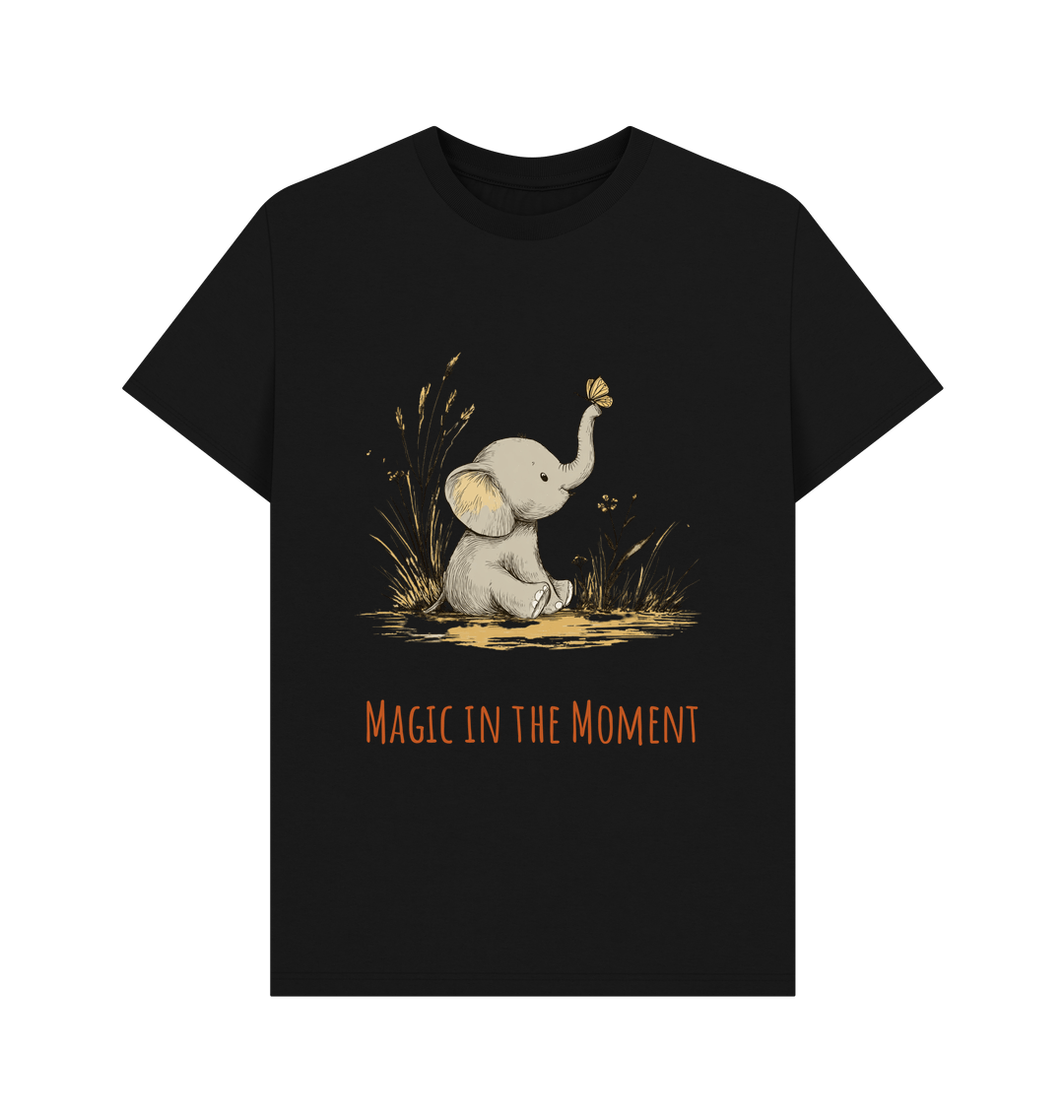 Black Printed T-shirt Front