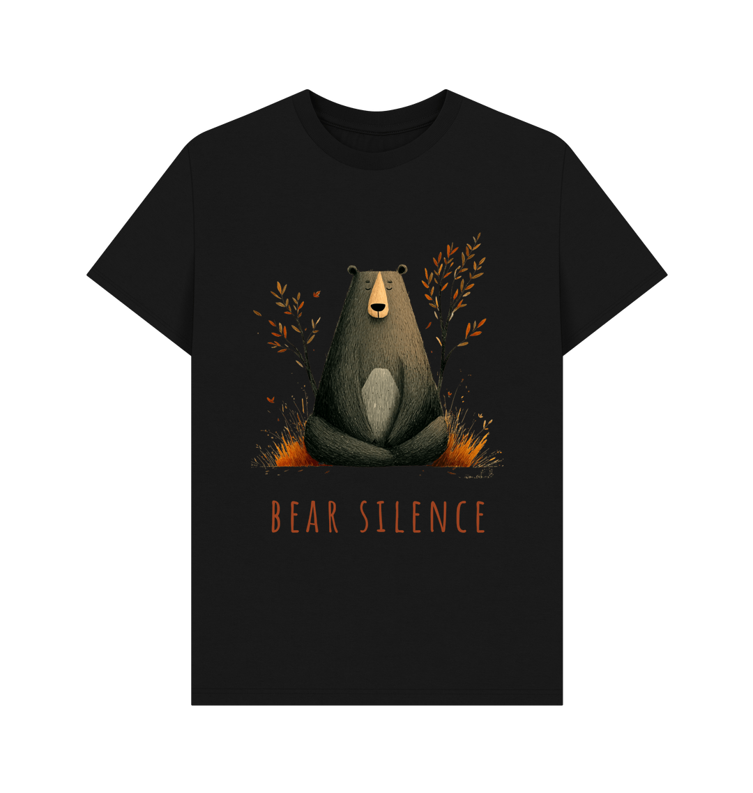 Black Printed T-shirt Front