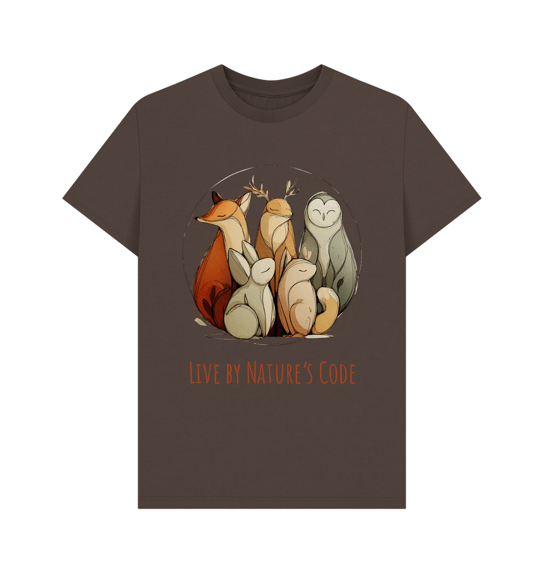 Chocolate Printed T-shirt Front