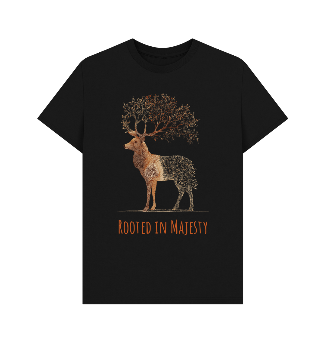 Black Printed T-shirt Front