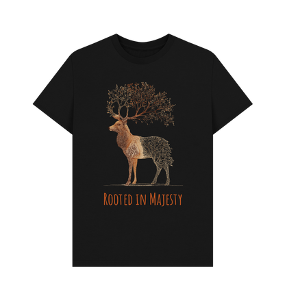Black Printed T-shirt Front