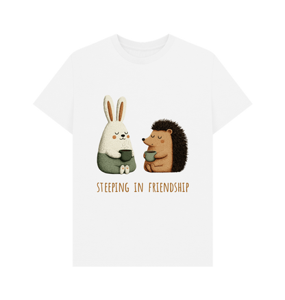 White Printed T-shirt Front
