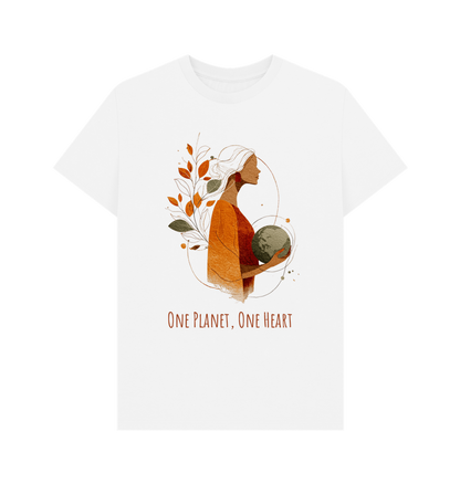 White Printed T-shirt Front