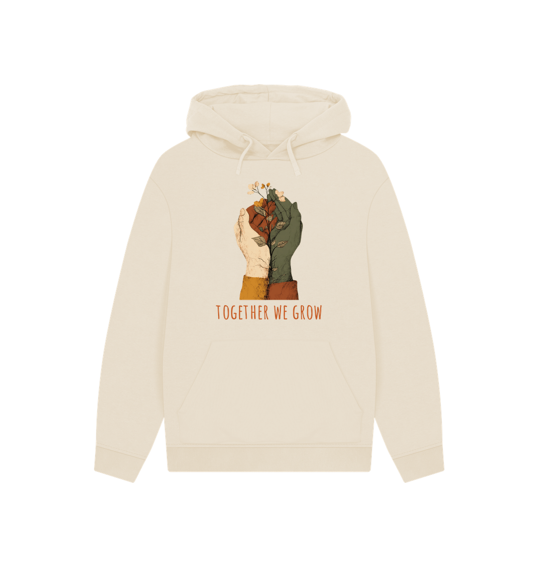Oat Printed Hoody Front