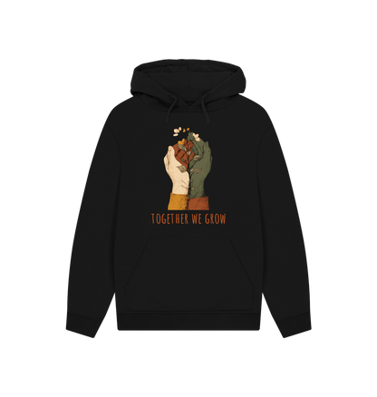Black Printed Hoody Front