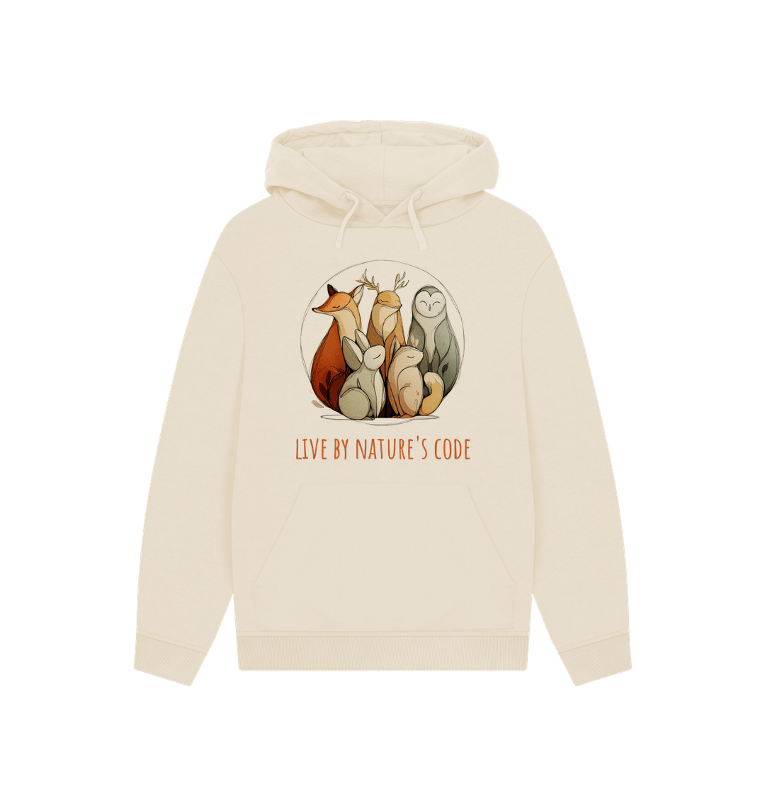 Oat Printed Hoody Front