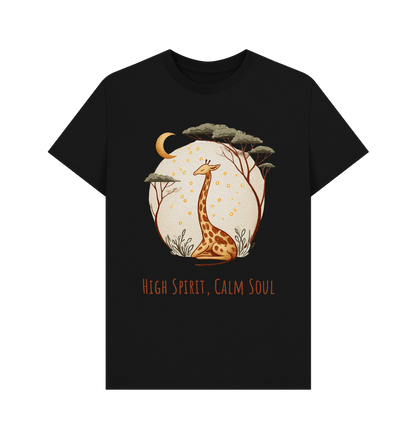 Black Printed T-shirt Front
