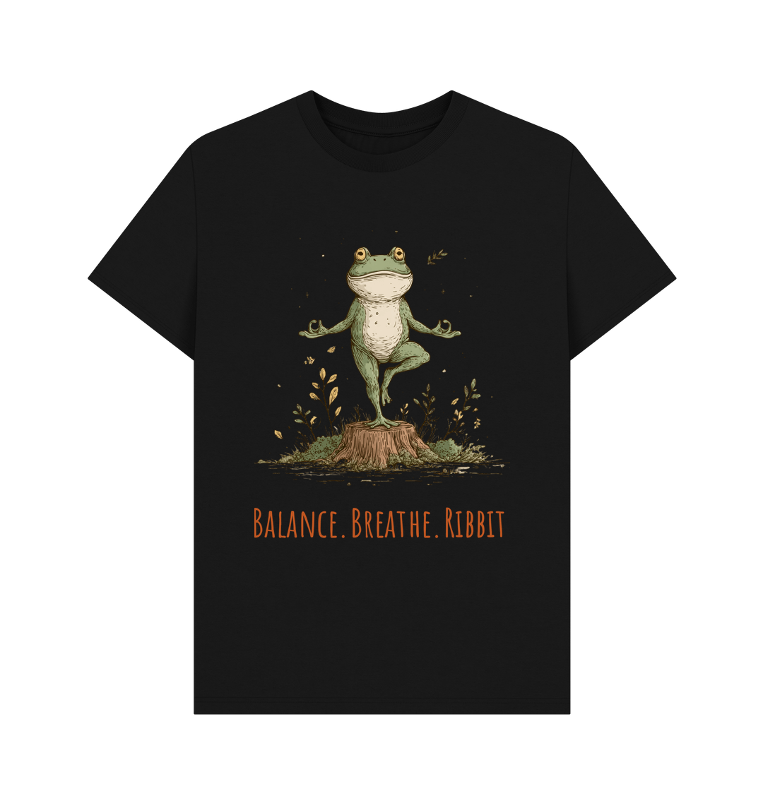 Black Printed T-shirt Front