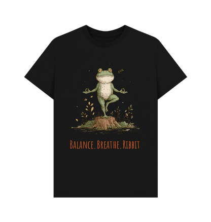 Black Printed T-shirt Front