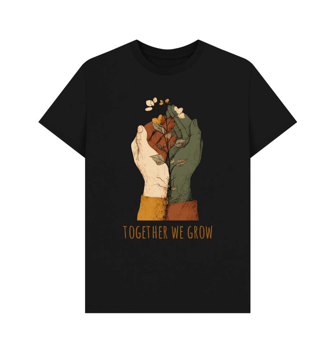 Black Printed T-shirt Front