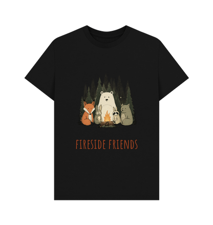 Black Printed T-shirt Front