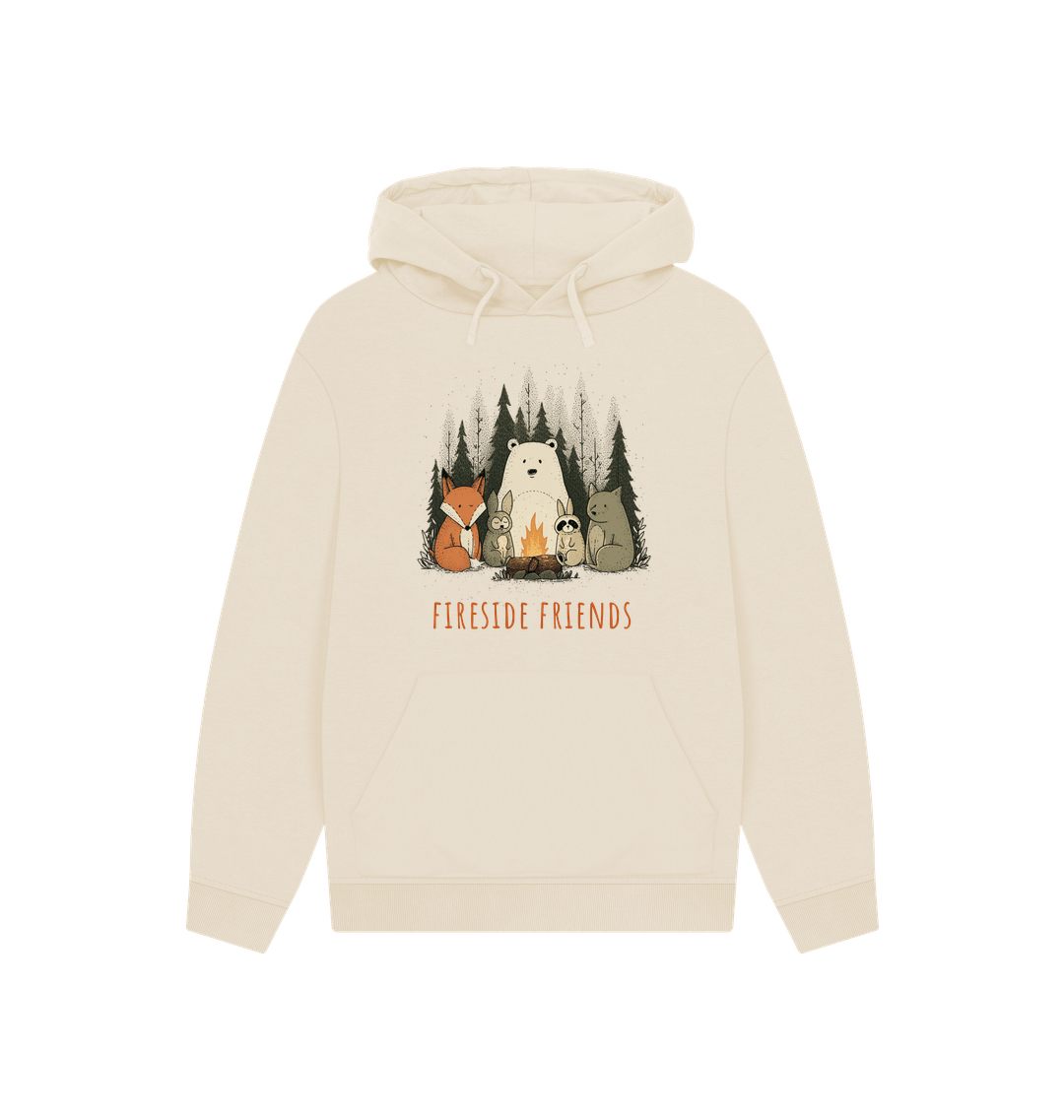 Oat Printed Hoody Front