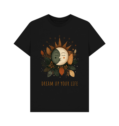 Black Printed T-shirt Front
