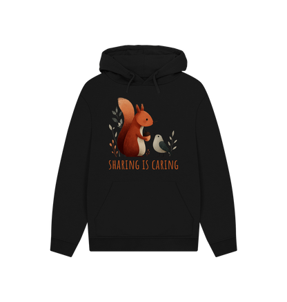 Black Printed Hoody Front