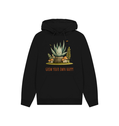 Black Printed Hoody Front