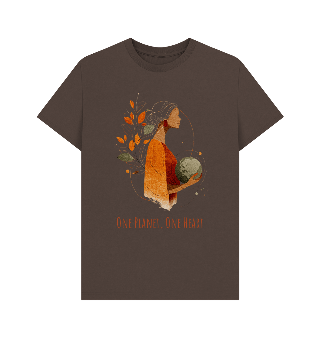 Chocolate Printed T-shirt Front