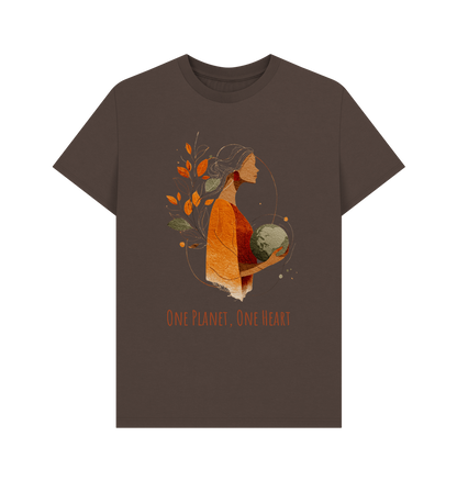 Chocolate Printed T-shirt Front