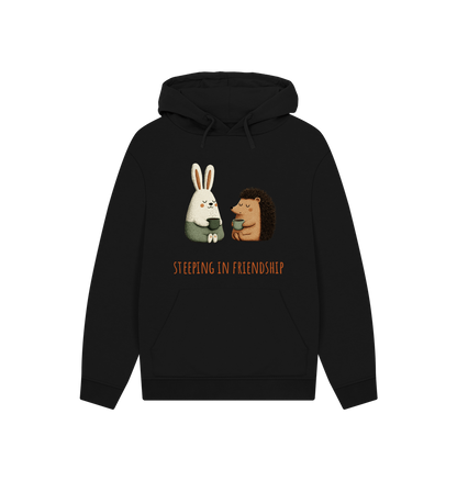 Black Printed Hoody Front