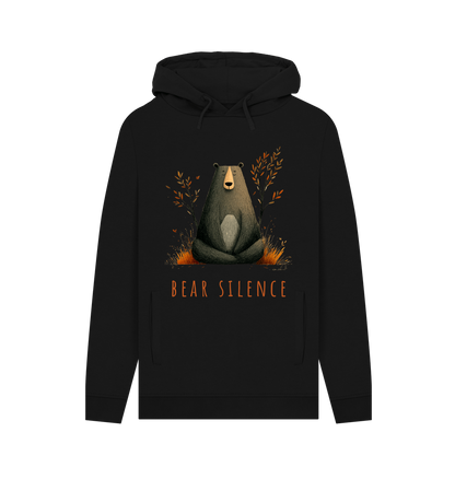 Black Printed Hoody Front