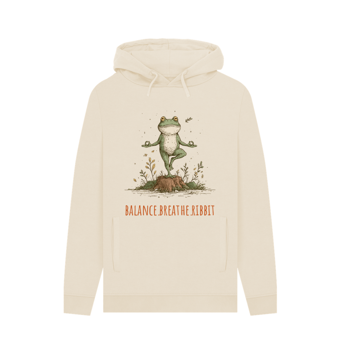 Oat Printed Hoody Front