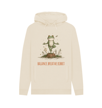 Oat Printed Hoody Front