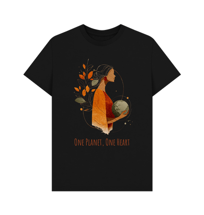 Black Printed T-shirt Front