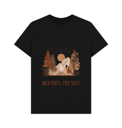 Black Printed T-shirt Front