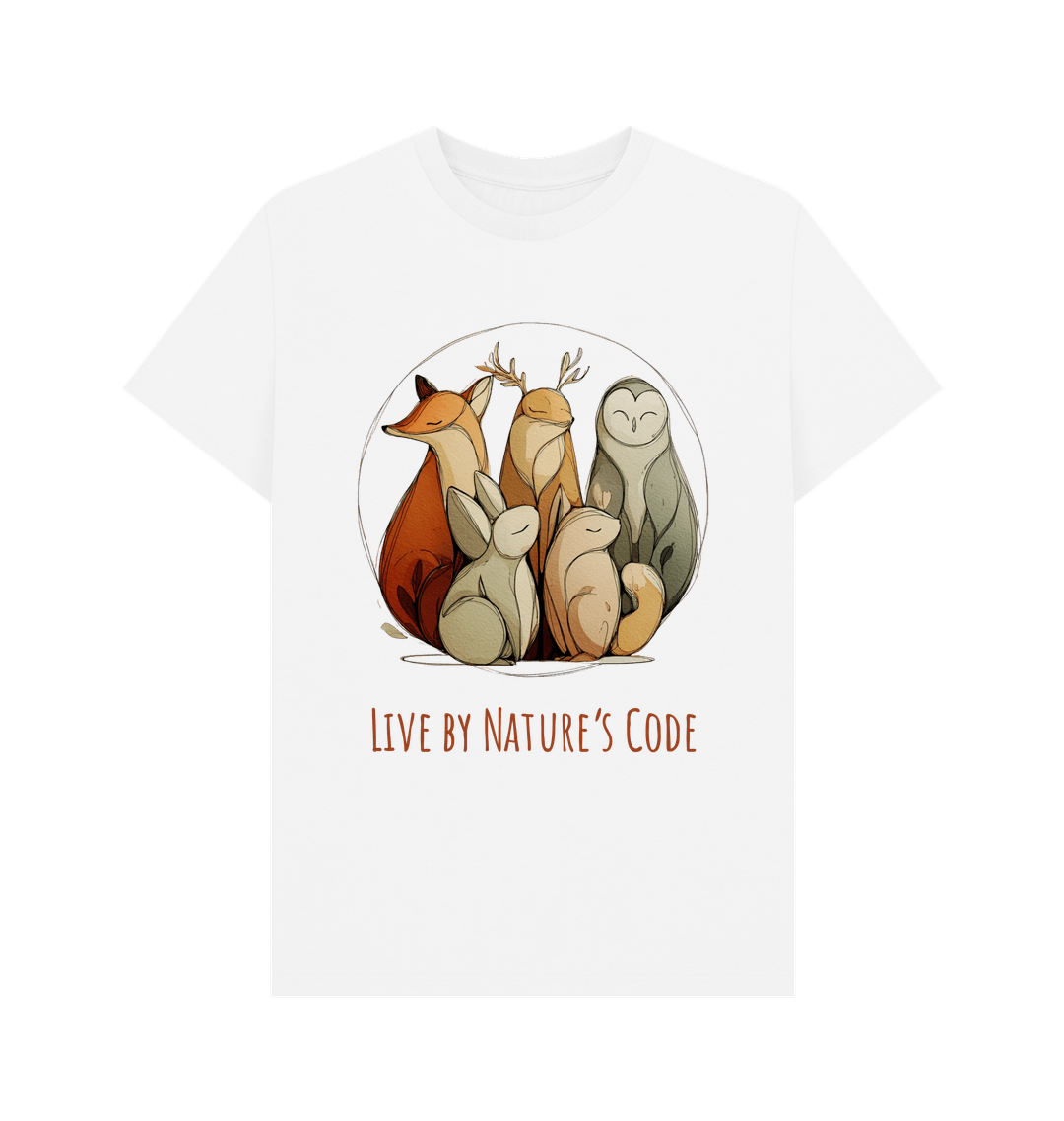 White Printed T-shirt Front