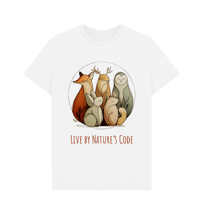 White Printed T-shirt Front