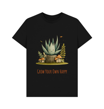 Black Printed T-shirt Front