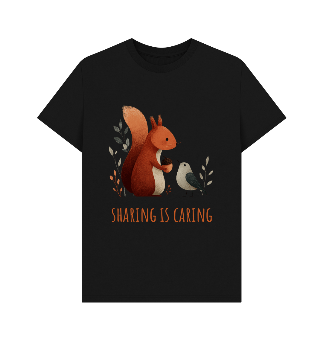 Black Printed T-shirt Front