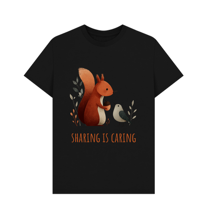 Black Printed T-shirt Front
