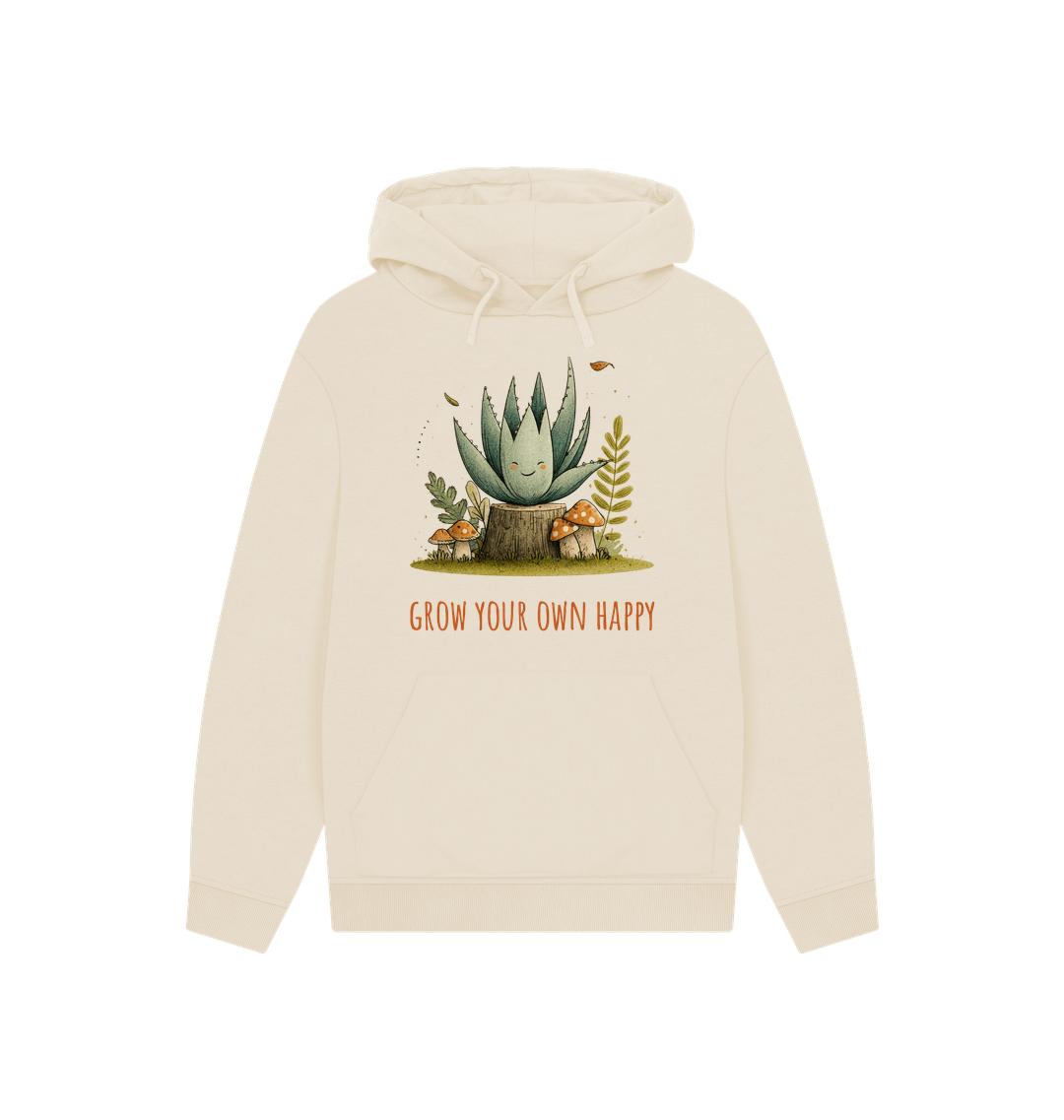 Oat Printed Hoody Front