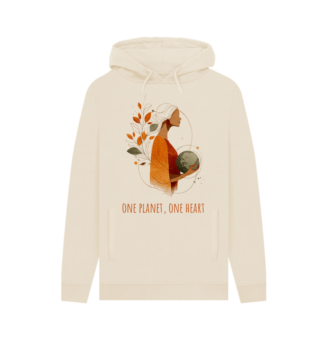 Oat Printed Hoody Front