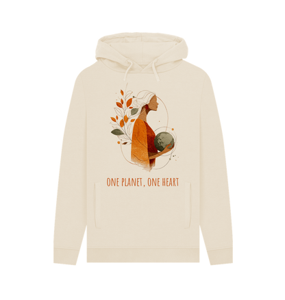Oat Printed Hoody Front